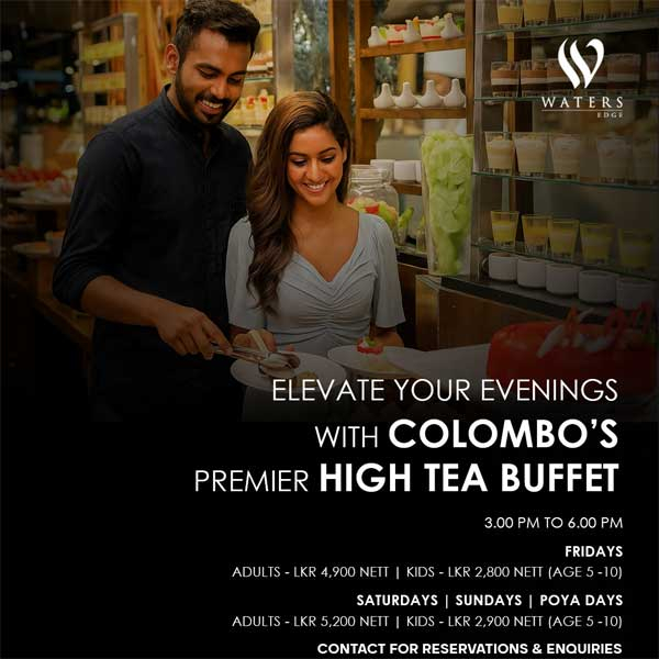 Enjoy a special price on high tea buffet @ Waters Edge - Sri Lanka
