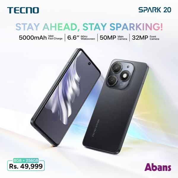 Spark your world with the Tecno Spark 20