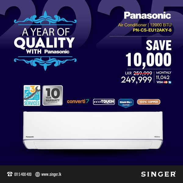 A year of quality with Panasonic Air Conditioners.