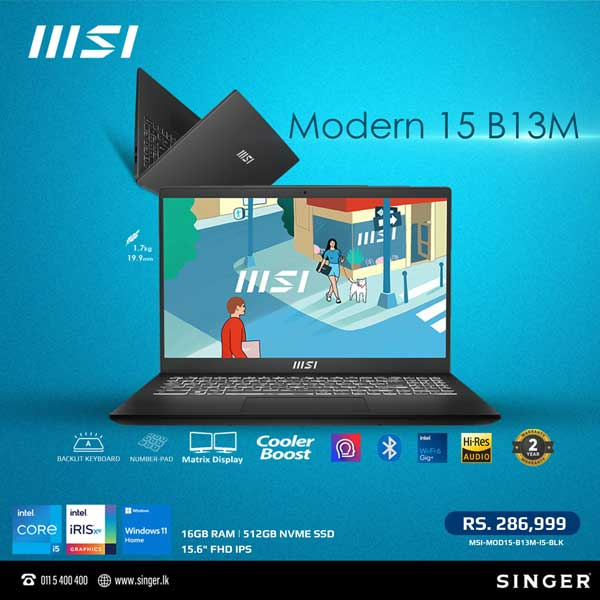 Enjoy Special Price on MSI Modern Laptop  @ Singer
