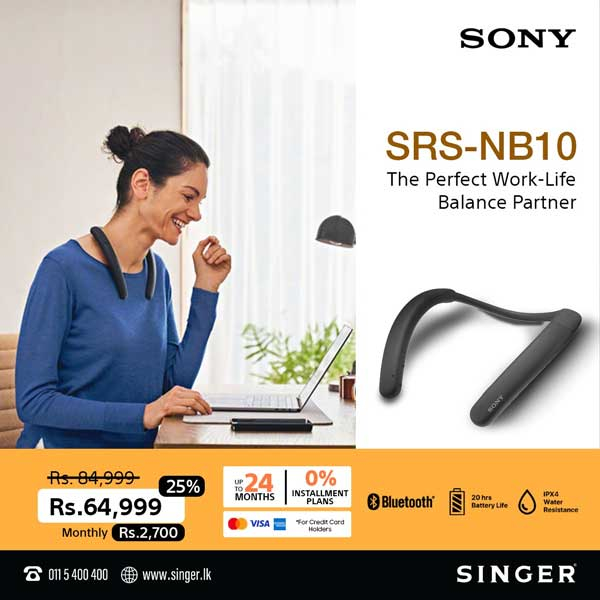 Enjoy a special price on wireless neckband @  Singer