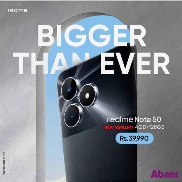 Bigger than ever before. The #RealmeNote50 is truly a steal for its price