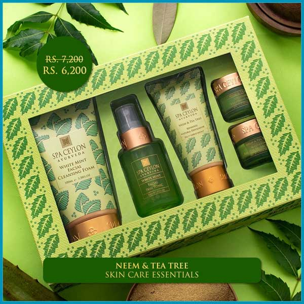 Enjoy a savings of Rs. 1,000 when you get your hands on your favorite Skincare Sets @Spa Ceylon Ayurveda