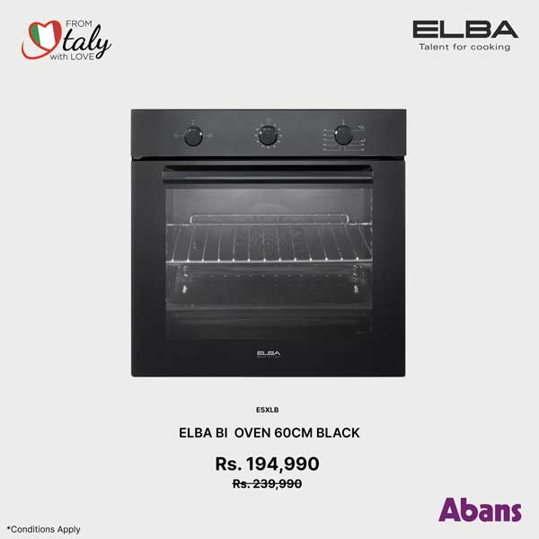 ​Purchase premium Elba Built-In Ovens from Abans, priced at Rs. 194,990 upwards