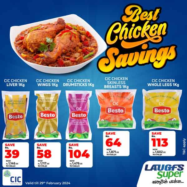 Make every meal a moment of joy with CIC Chicken. Don’t miss out on these incredible deals