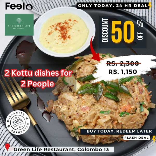 Get 50% Off for Dining  @ Green Life Restaurant