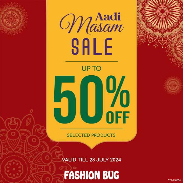 Enjoy up to 50% off and many varieties of bundle offers on selected products at any Fashion Bug outlets