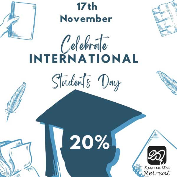 Celebrate international students day at Kuruwita Retreat!