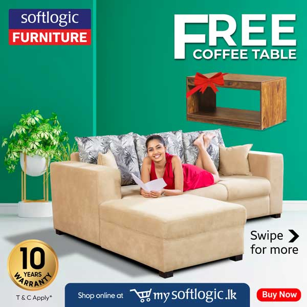Free Coffee Table on selected Sofas from Softlogic Furniture