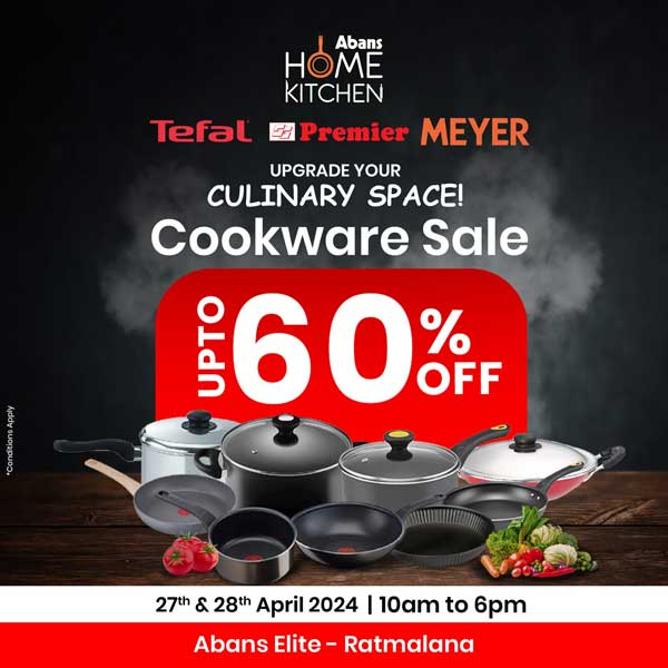 Up to 60% off on premium cookware from Tefal, Premier & Meyer @ Abans