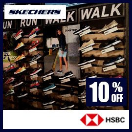 Get 10% OFF on SKECHERS with HSBC bank Credit Card