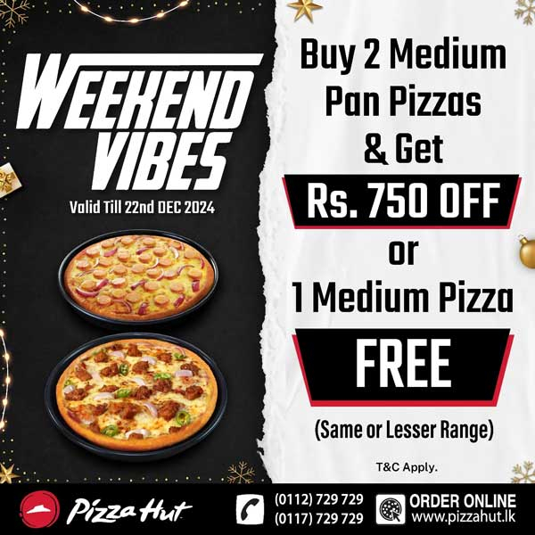 Buy 2 Medium Pan Pizzas and GET Rs. 750 OFF or GET 1 Medium Pizza FREE