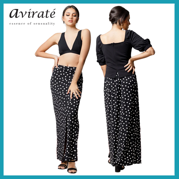 Special Price Reducing for Polka dot skirt  Monochrome @Avirate
