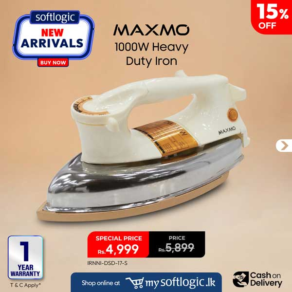 Explore the range of Maxmo Irons to iron out wrinkles effortlessly! Starting from Rs.2,999 upwards