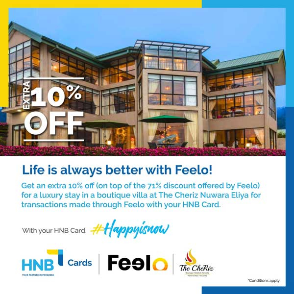 Get 10% Off for all bookings at The Cheriz Nuwaraeliya with HNB Credit Cards