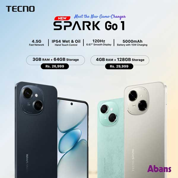 The all-new Tecno Spark Go 1 starts at just Rs. 26,999
