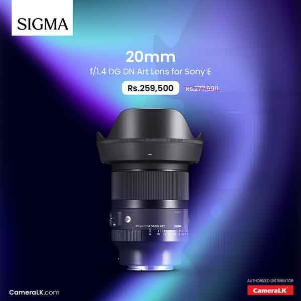 Sigma 20mm f/1.4 DG DN Art Lens for Sony E