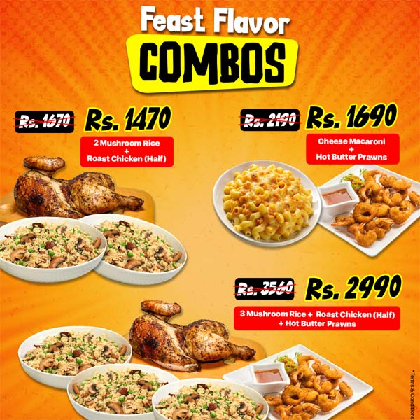 Check out our delicious combo deals at Bakes Kitchen, available all through July!