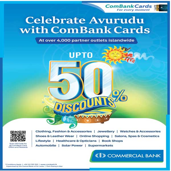 Enjoy 50% Discounts with Com Bank Cards