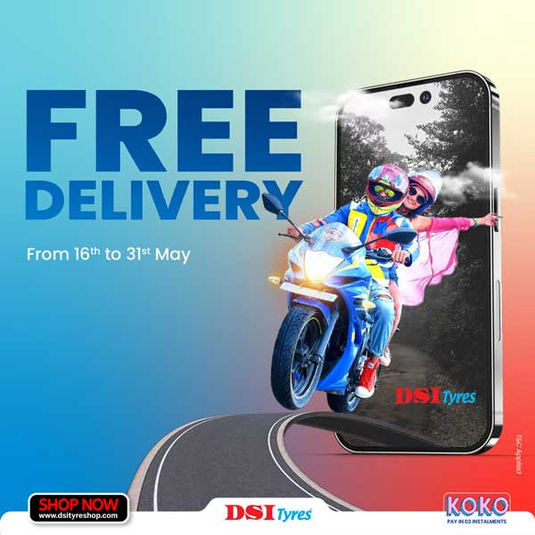 Free delivery for online purchases from 16th to 31st May, 2024