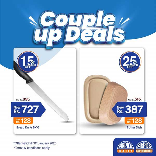 Check out Arpico’s Couple Up Deals, where two perfect pairs come together for a perfect price