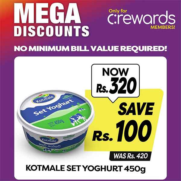 Enjoy mega discounts exclusively for c:rewards members!