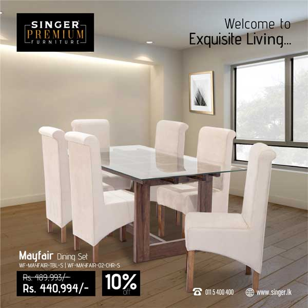 Get a 10% off on Dining Tables@Singer