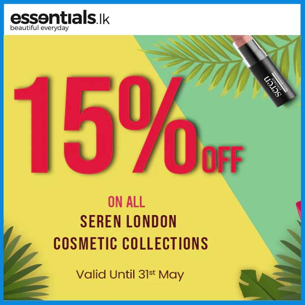 Get 15% off for All Seren Cosmetics @essentials.lk