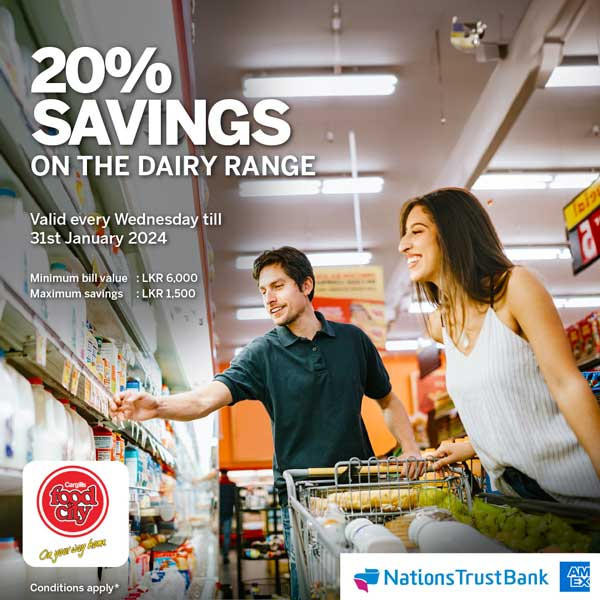 Enjoy 20% Savings On The Dairy Range At Cargills FoodCity For Bills ...