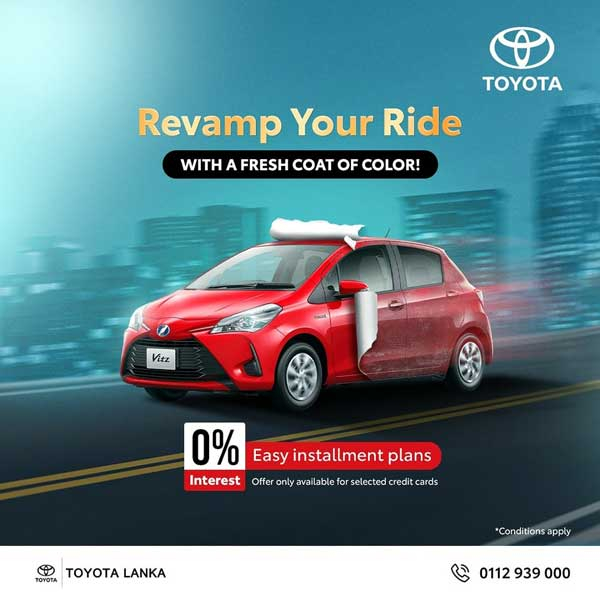 Get a special price on Vehicals @ Toyota Lanka