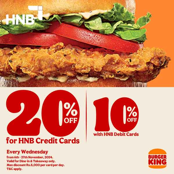 Exclusive Offer for HNB Bank Card Holders