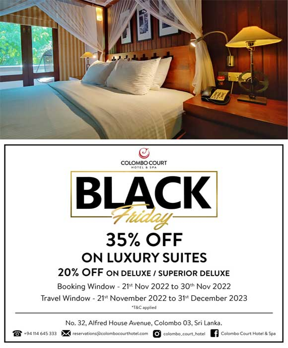 Enjoy 35% off On the Best Room Discounts this Holiday Season At Colombo Court Hotel & Spa