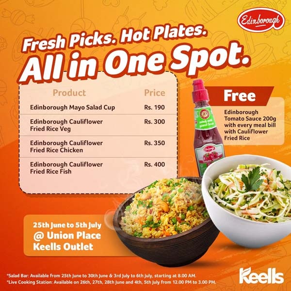 Fresh flavours are taking over Keells Union Place!