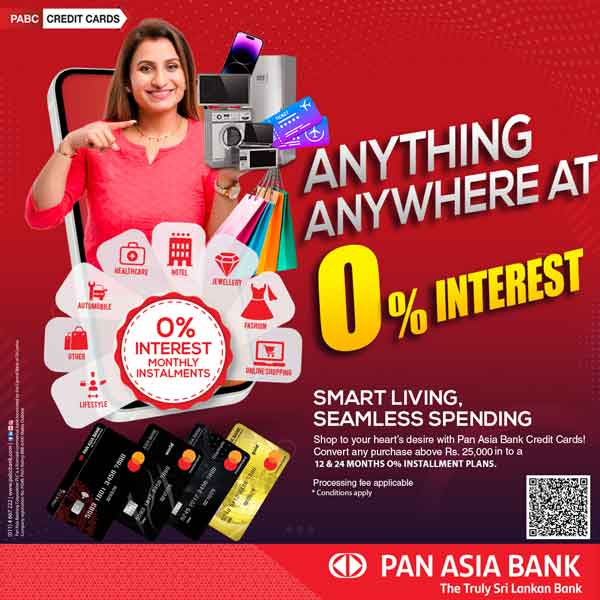 0% Interest Monthly Instalment plans; Anything Anywhere