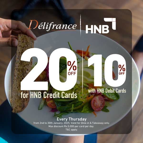 Exclusive Offer for HNB Bank Card Holders