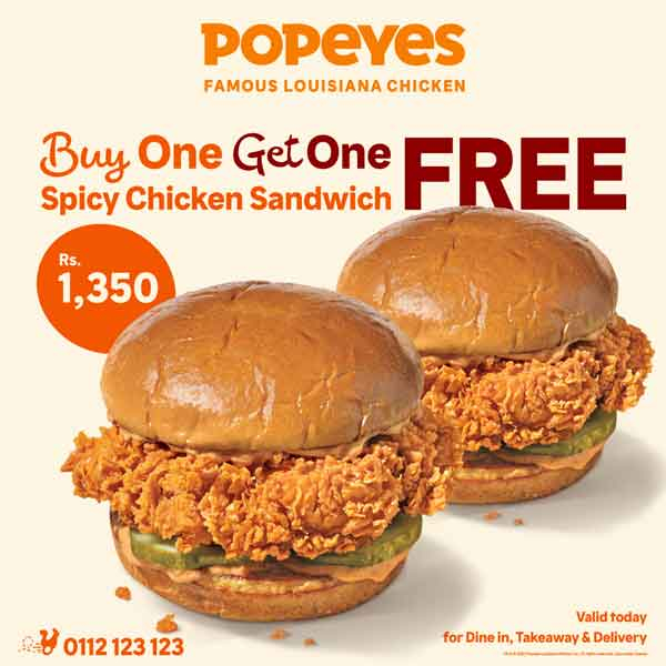 Buy one and Get One this Tuesday with Popeyes y’all