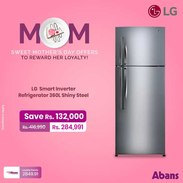 Up to Rs.250,500 savings on LG Refrigerators to gift your Mom this Mother’s Day