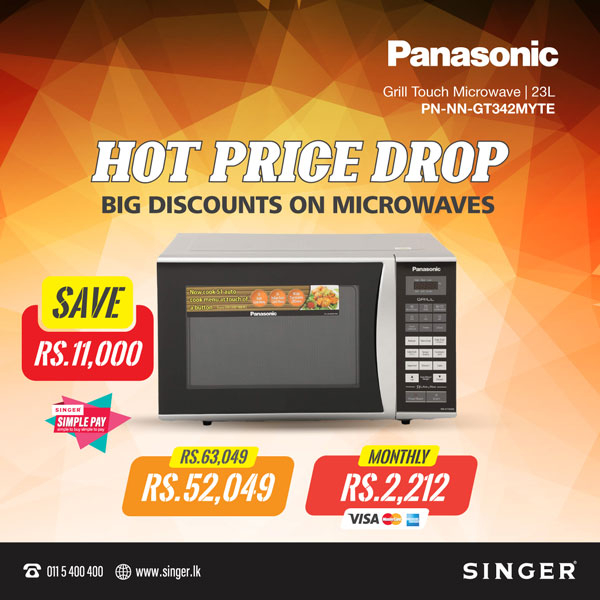 Hot Price drop on Panasonic Microwaves.