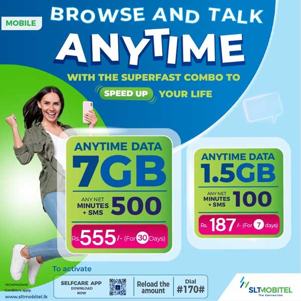 Enjoy the super-fast combo packs with anytime data, any-net calls, and SMS