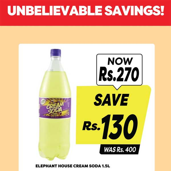 Unbelievable savings on selected products