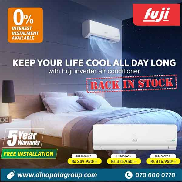 Enjoy a special price on Fuji Inverter Air Conditioners  @ Dinapala Group