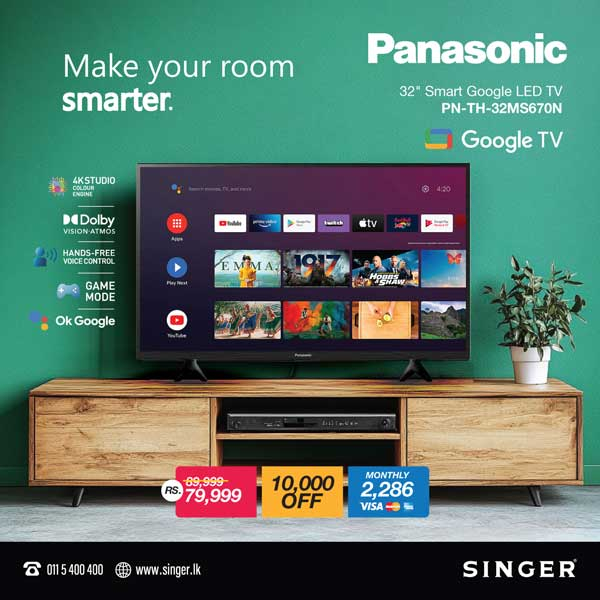 Enjoy a special price on Panasonic 32’’ Smart TV @ Singer