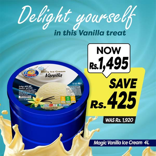 Enjoy Magic Vanilla Ice Cream 4L for just Rs.1,495