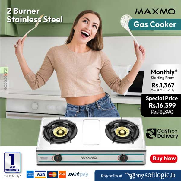 Cooking made fun and effortless with the Maxmo 2 Burner Stainless Steel Gas Cooker Starting from Rs. 16,399