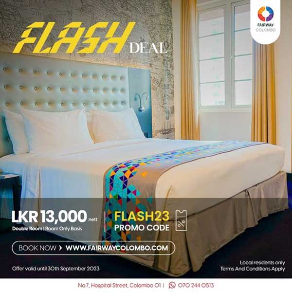 Enjoy a flash deal on luxury  finest rooms @ Fairway Colombo