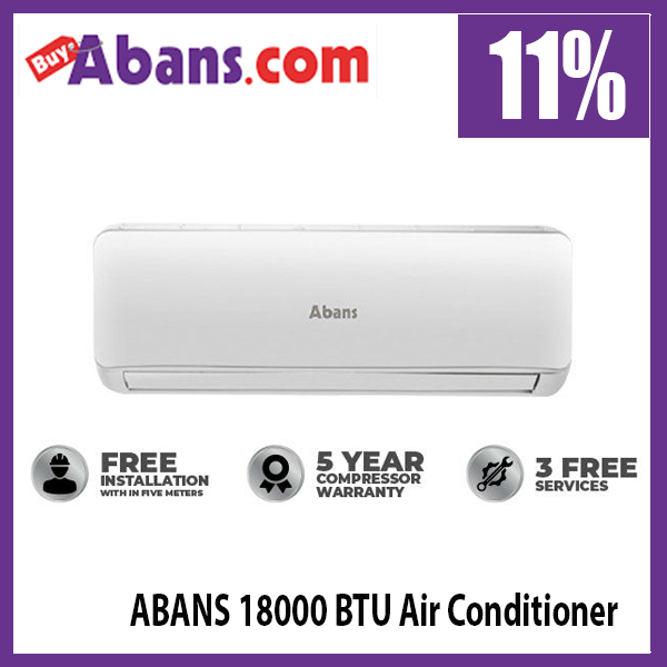 11% off for Abans 18000 BTU Air Conditioner R32 Fix Speed @Buy Abans.com