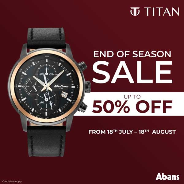 ​Save up to 50% off on selected women’s watches + additional 5% off on selected bank credit and debit cards on selected dates