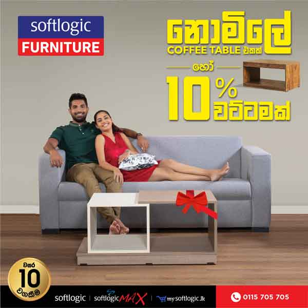 Free Coffee Table or 10% off selected sofas from Softlogic Furniture