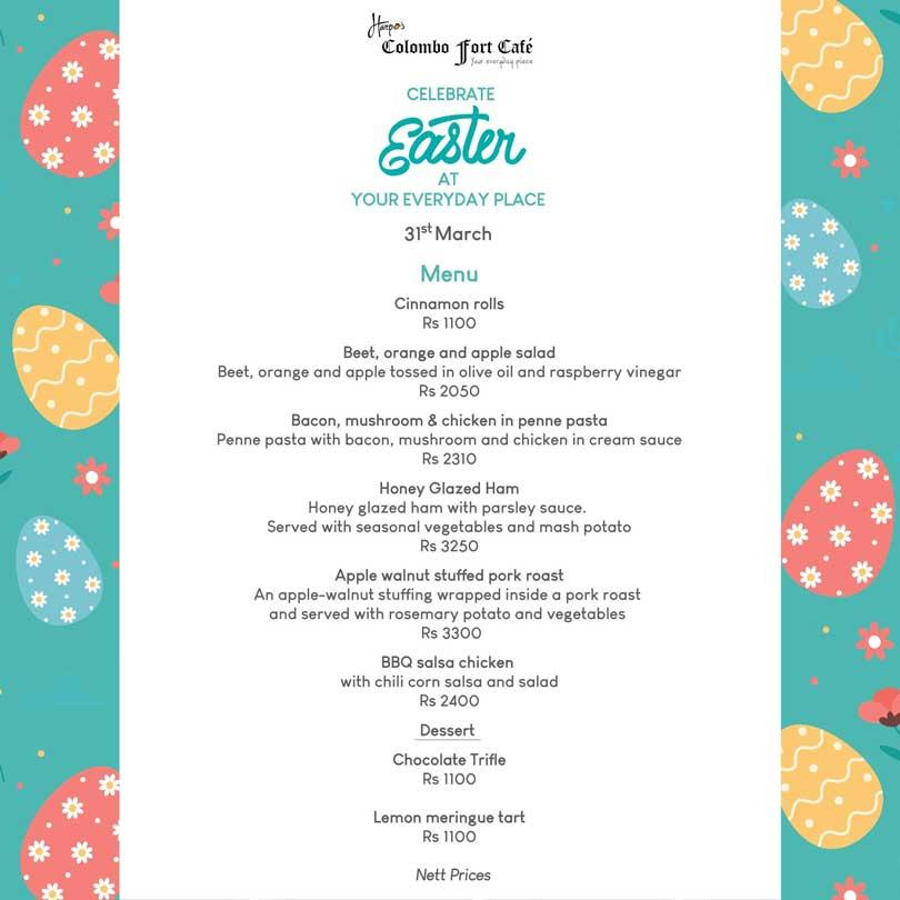 Enjoy a special Easter menu at your everyday place!
