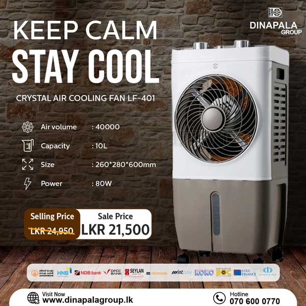 Enjoy Special Price on Crystal Air Cooling Fan @ Dinapala Group